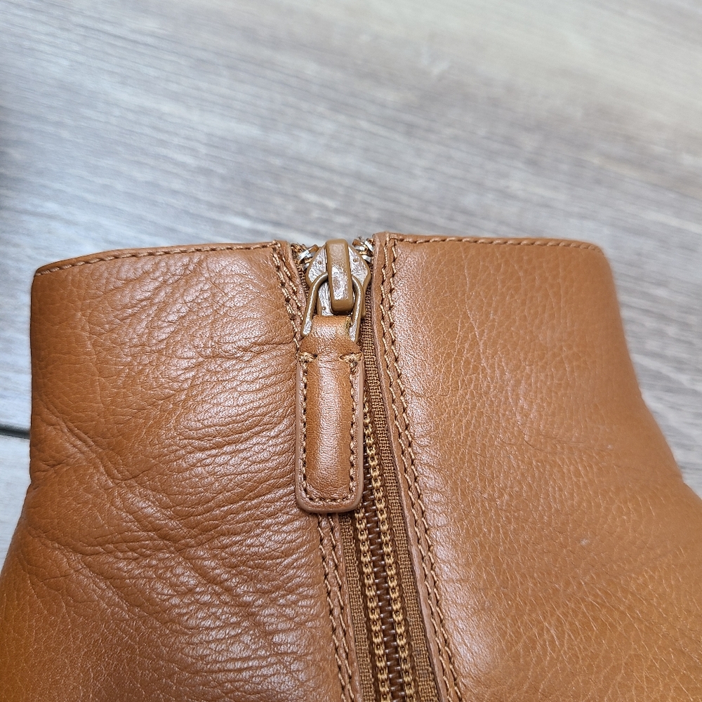 Cole Haan Joanna Grand OS Tan Leather Booties - Picture 13 of 13